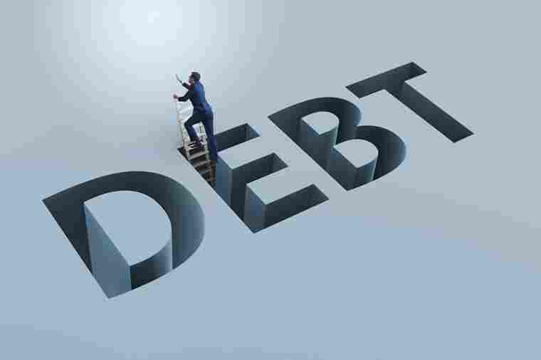 © Elnur - stock.adobe.com Schriftzug DEBT