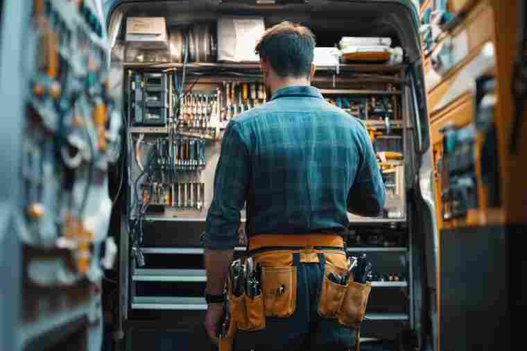 © WITTAYA ANGMUJCHA - stock.adobe.com Handwerker vor Werkbank