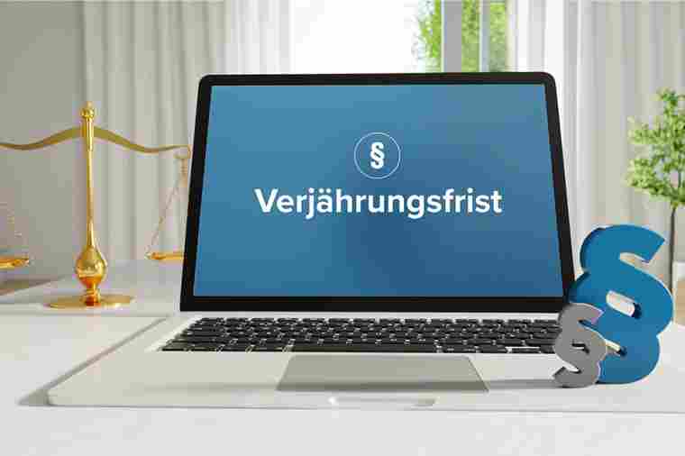 © MQ-Illustrations - stock.adobe.com Laptop mit Verjährungsfrist darauf